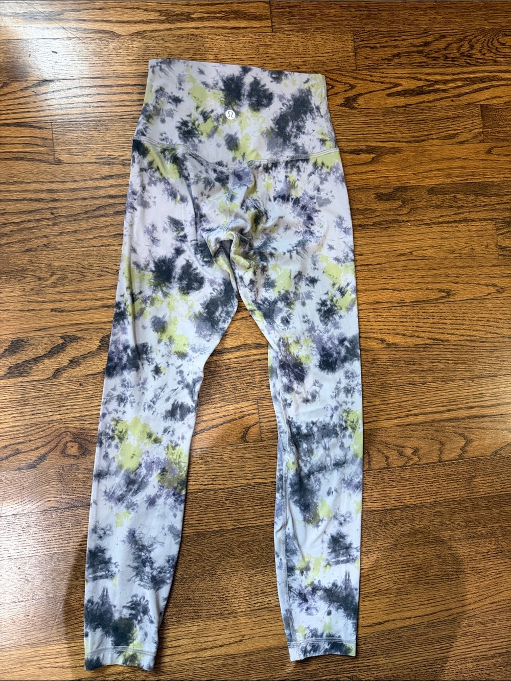 lululemon athletica Tie-Dye High-Rise Leggings in Yellow and Gray